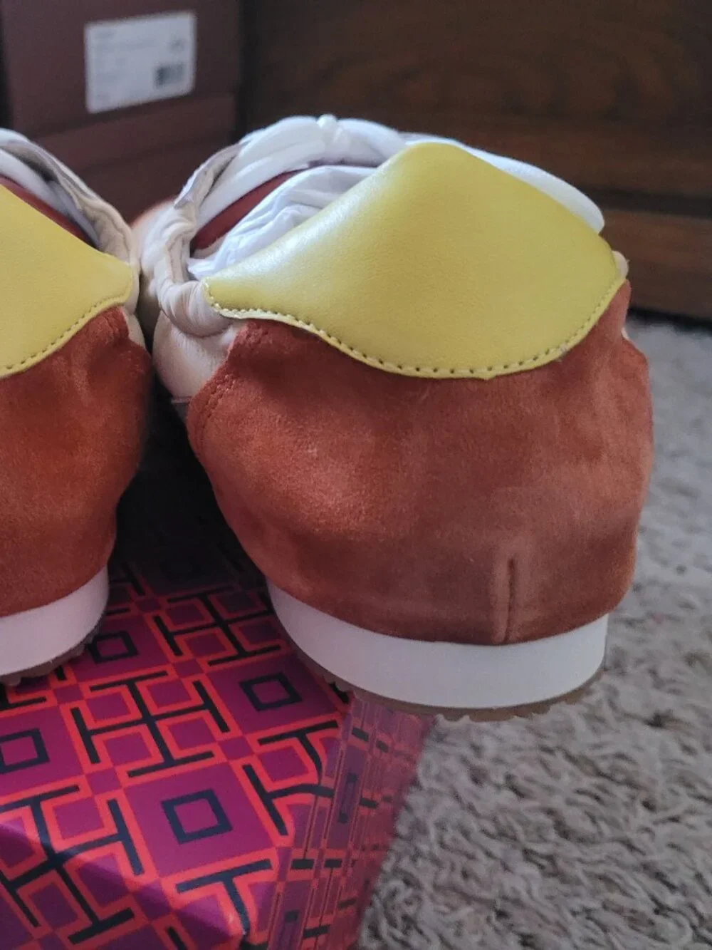 NIB Tory Burch Sneaker - Nylon/Calf Leather - 9.5